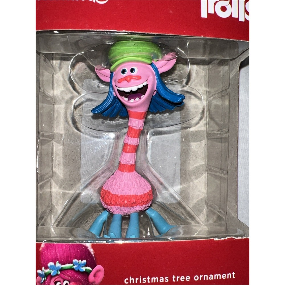 Trolls Hallmark Ornament COOPER 2016 NIB HTF Rare Goofy Pink Red Stripes Box NEW